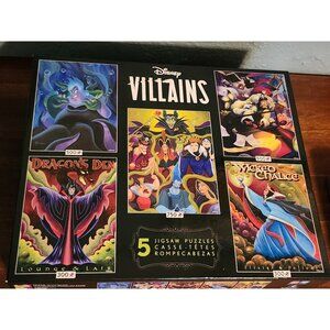 New Disney Villains Jigsaw 5 Puzzle Set 300-750 Pieces
